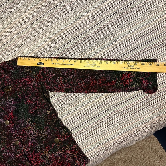 Christopher & Banks Stretch Denim Style Crop Jacket Sz. Small EUC Pit-Pit 18.5" - Picture 10 of 11